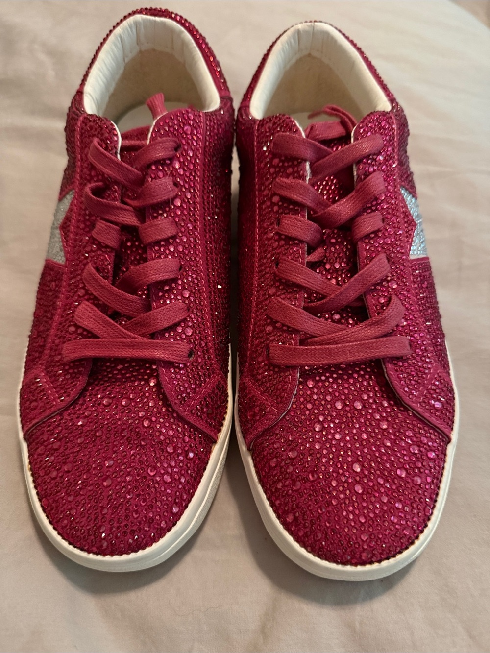 Vintage Havana Pink Embellished Sneakers Size 8.5